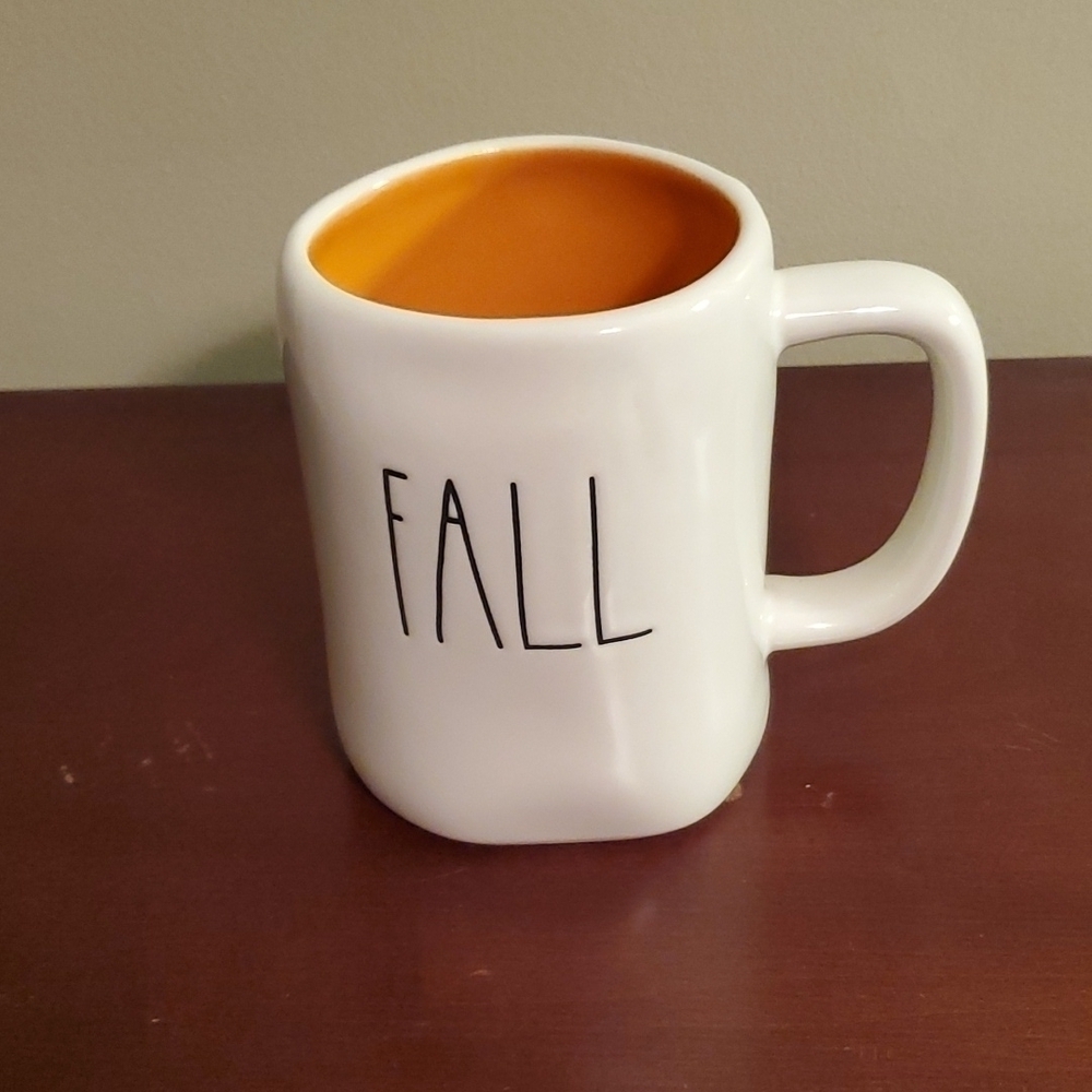 Rae Dunn Fall Ya'll Orange Interior Coffee Mug